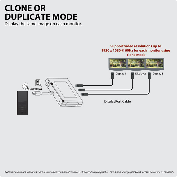 Tripp Lite 3-Port Mini DisplayPort 1.2 to DisplayPort Multi-Stream Transport (MST) Hub, 3840 x 2160 (4K x 2K) UHD B155-003-DP-V2 037332192981