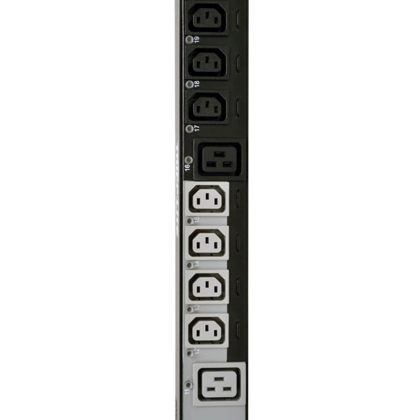 Tripp Lite PDU3XVS6G20 11.5kW 3-Phase Switched PDU, 208-240V Outlets (24 C13, 6 C19), IEC309 16/20A Red 360-415V Input, 0U, TAA PDU3XVS6G20