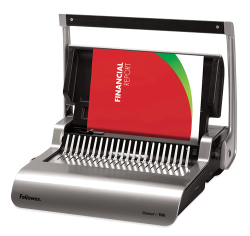 Fellowes Quasar 500 sheets Black, Metallic, Silver 5227201 043859661527