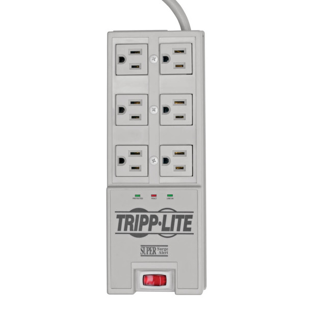 Tripp Lite Protect It! 6-Outlet Super Surge Alert Protector, 6-ft. Cord, 2420 Joules TR-6 037332010315