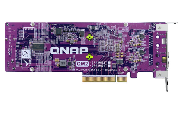 QNAP Card QM2 interface cards/adapter Internal PCIe, RJ-45 QM2-2P410G1T 885022022403