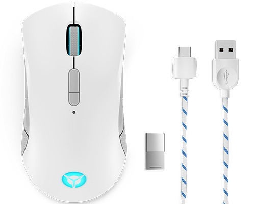 Lenovo Legion M600 Wireless Gaming mouse Ambidextrous RF Wireless+Bluetooth+USB Type-A Optical 16000 DPI GY51C96033
