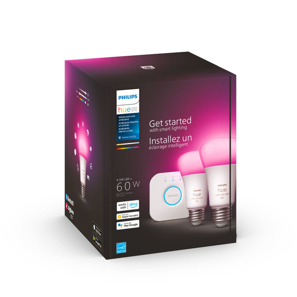 Philips Hue White and colour ambience 046677562915 smart lighting Smart lighting kit 9.5 W Bluetooth/Zigbee 562918 046677562915