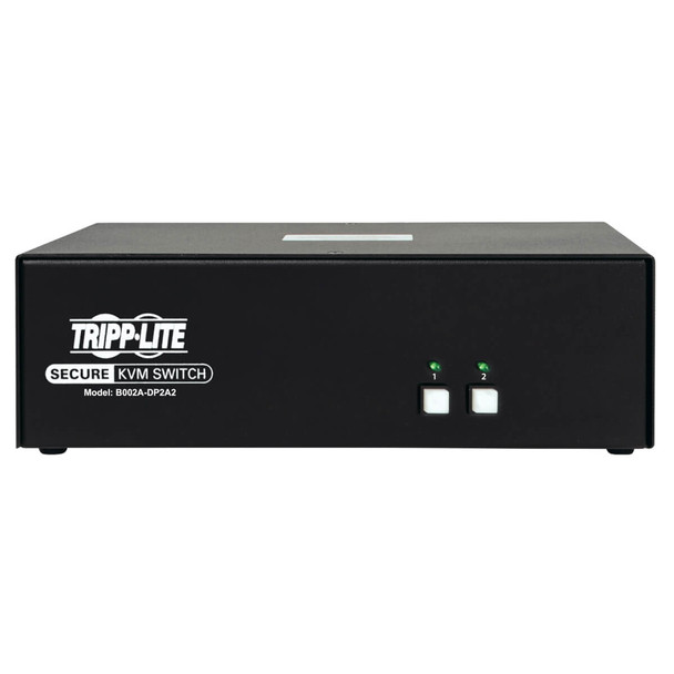 Tripp Lite 2-Port Dual-Monitor Secure KVM Switch, DisplayPort - 4K, NIAP PP3.0, Audio, TAA B002A-DP2A2 037332261526