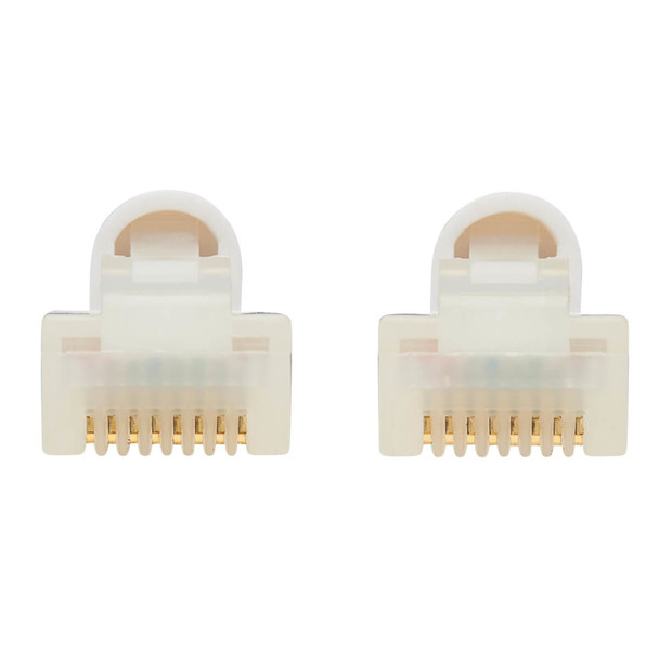 Tripp Lite N261AB-S15-WH Safe-IT Cat6a 10G-Certified Snagless Antibacterial Slim UTP Ethernet Cable (RJ45 M/M), White, 15-ft. (4.57 m) N261AB-S15-WH 037332260499