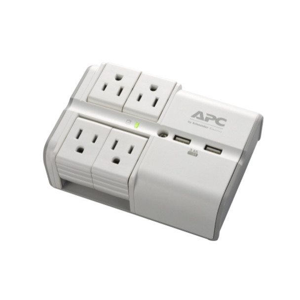 APC PE4WRU3 surge protector White 4 AC outlet(s) 120 V PE4WRU3 731304343677