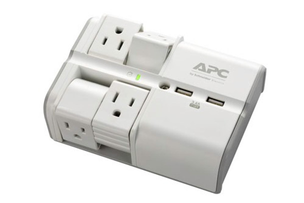 APC PE4WRU3 surge protector White 4 AC outlet(s) 120 V PE4WRU3 731304343677