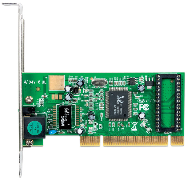 Intellinet Gigabit PCI Network Card, 32-bit 10/100/1000 Mbps Ethernet LAN, RJ45, PCI Card 522328 766623522328