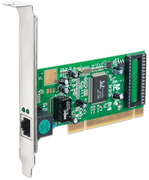 Intellinet Gigabit PCI Network Card, 32-bit 10/100/1000 Mbps Ethernet LAN, RJ45, PCI Card 522328 766623522328