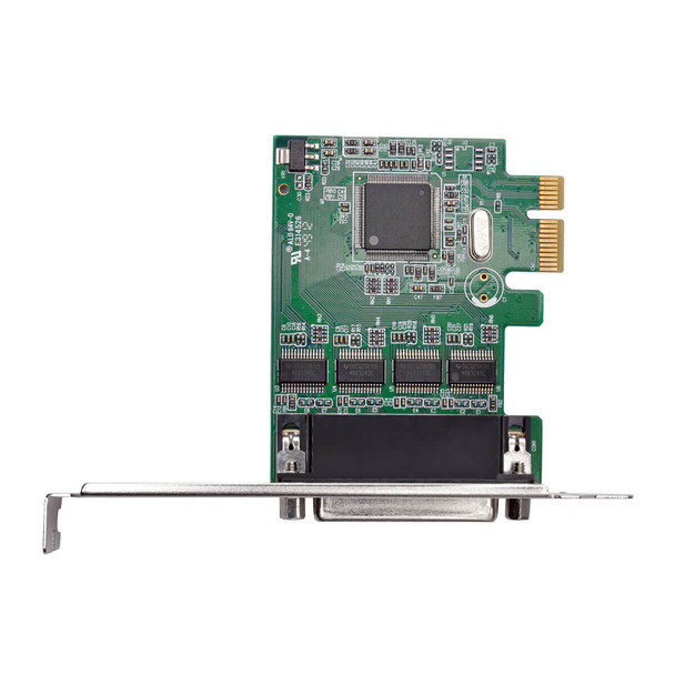 Tripp Lite PCE-D9-04-CBL 4-Port DB9 (RS-232) Serial PCI Express (PCIe) Card with Breakout Cable, Full Profile PCE-D9-04-CBL 037332193636