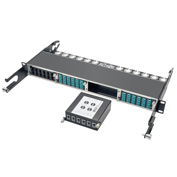 Tripp Lite N484-2M24-6M12 100Gb/120Gb to 40Gb Breakout Cassette, (x2) 24-Fiber MTP/MPO (Male with Pins) to (x6) 12-Fiber MTP/MPO (Male with Pins) N484-2M24-6M12 037332187192