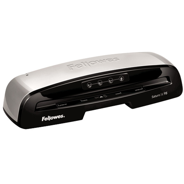 Fellowes Saturn 3i 95 Cold laminator 304 mm/min Black, Silver 5735801 043859679966