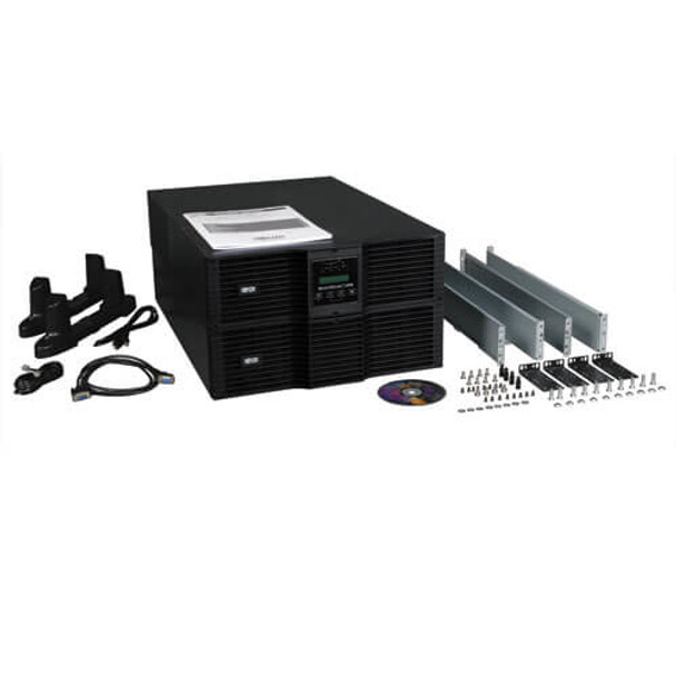 Tripp Lite SU8000RT3UG SmartOnline 208/240, 230V 8kVA 7.2kW Double-Conversion UPS, 6U Rack/Tower, Extended Run, Network Card Options, USB, DB9, Bypass Switch, C19 outlets SU8000RT3UG 037332146342
