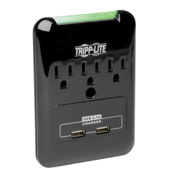 Tripp Lite SK30USB surge protector Black 3 AC outlet(s) 120 V SK30USB 037332180353