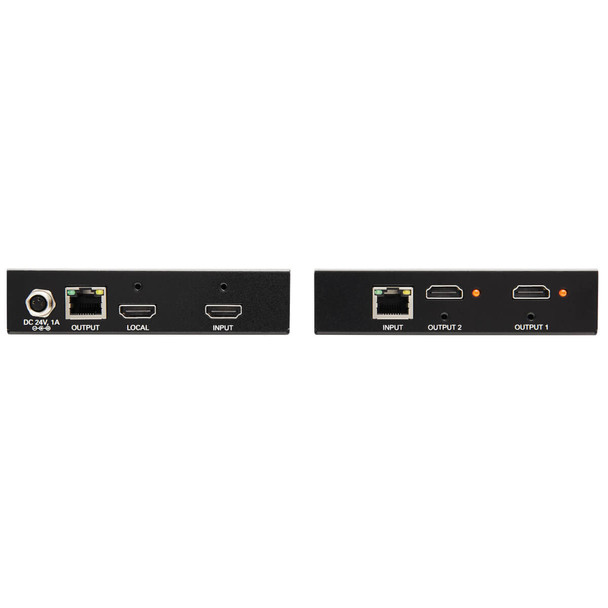 Tripp Lite B127-2A1-HH 1x2 HDMI over Cat6 Extender/Splitter Kit, Transmitter/Receiver, 4K 60 Hz, PoC, HDR, 4:4:4, 125 ft., TAA B127-2A1-HH 037332253880