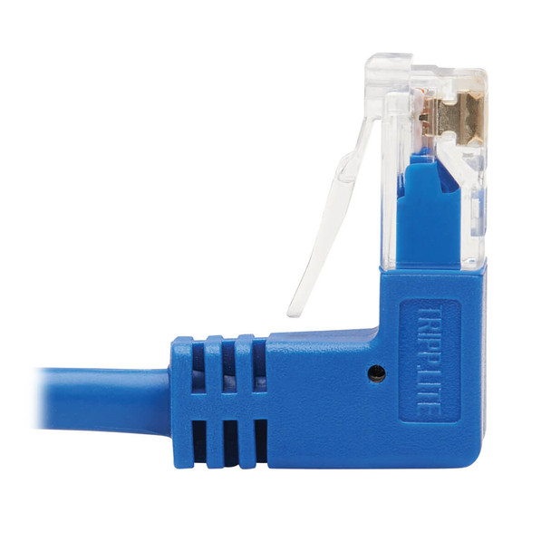 Tripp Lite N204-S03-BL-UD Up/Down-Angle Cat6 Gigabit Molded Slim UTP Ethernet Cable (RJ45 Up-Angle M to RJ45 Down-Angle M), Blue, 3 ft. (0.91 m) N204-S03-BL-UD 037332252463