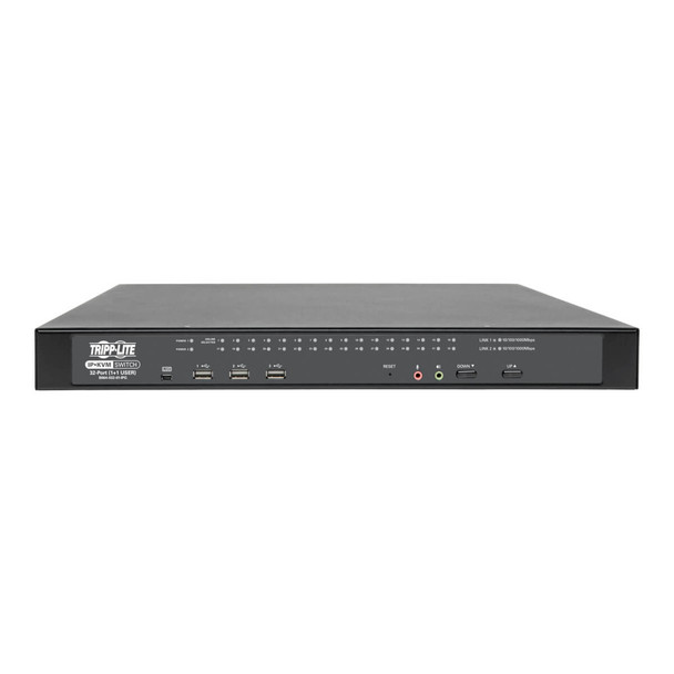 Tripp Lite B064-032-01-IPG NetDirector 32-Port Cat5 KVM over IP Switch - Virtual Media, 1 Remote + 1 Local User, 1U Rack-Mount, TAA B064-032-01-IPG 037332236340