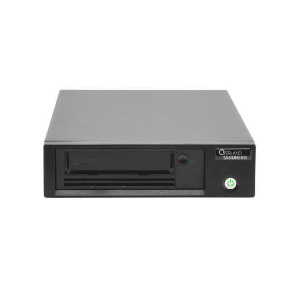 Overland-Tandberg LTO8HH SAS External Tape Drive Kit. TAA compliant. Includes US power cord, LTO8 data cartridge,Quick Start Guide (AMER only). TD-LTO8XSATAA 695057129134