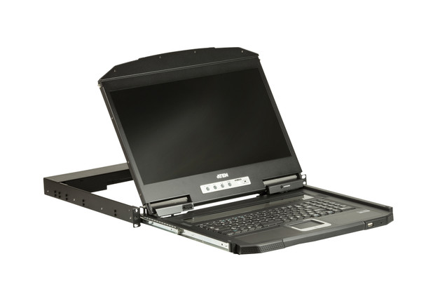 ATEN CL3100NX rack console 47 cm (18.5") 1366 x 768 pixels Metal, Plastic Black 1U CL3100NX 672792008771