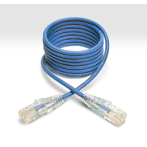 Tripp Lite N201-S07-BL Cat6 Gigabit Snagless Slim UTP Ethernet Cable (RJ45 M/M), Blue, 7 ft. (2.13 m) N201-S07-BL 037332230881