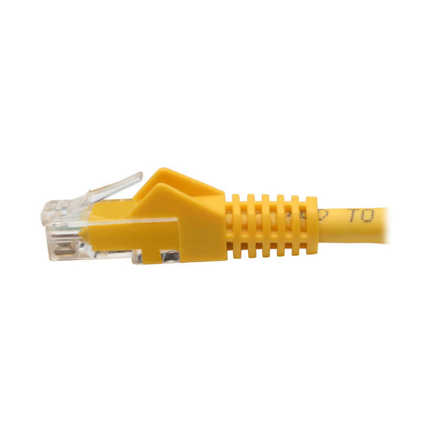 Tripp Lite N201-06N-YW Cat6 Gigabit Snagless Molded (UTP) Ethernet Cable (RJ45 M/M), Yellow, 6-in. (15.24 cm) N201-06N-YW 037332206503