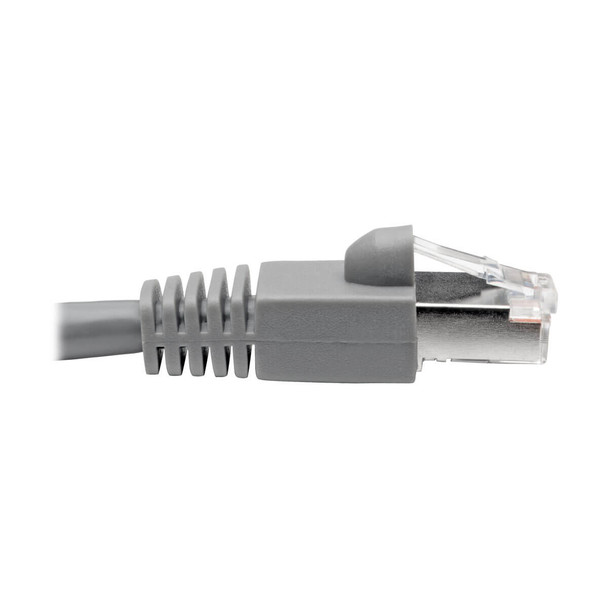 Tripp Lite N262-010-GY Cat6a 10G-Certified Snagless Shielded STP Ethernet Cable (RJ45 M/M), PoE, Gray, 10 ft. (3.05 m) N262-010-GY 037332205001