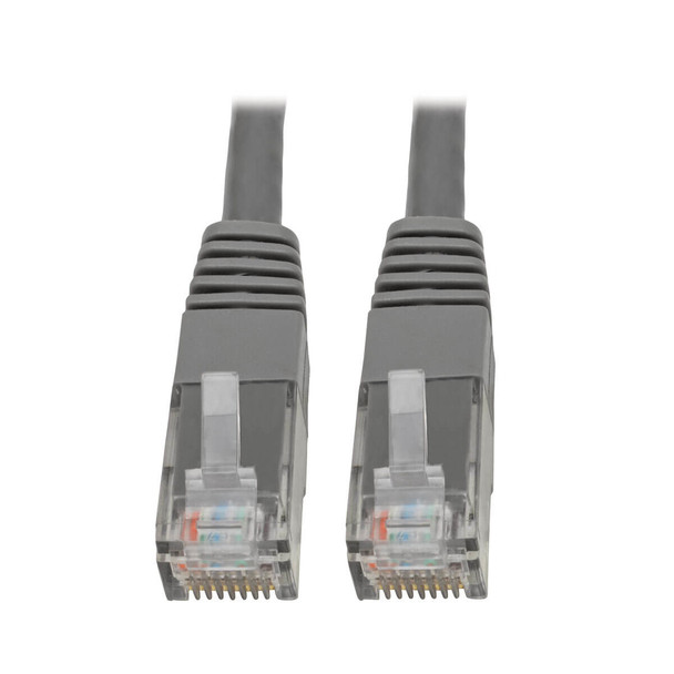 Tripp Lite N200-001-GY Cat6 Gigabit Molded (UTP) Ethernet Cable (RJ45 M/M), Gray, 1 ft. (0.31 m) N200-001-GY 037332204332