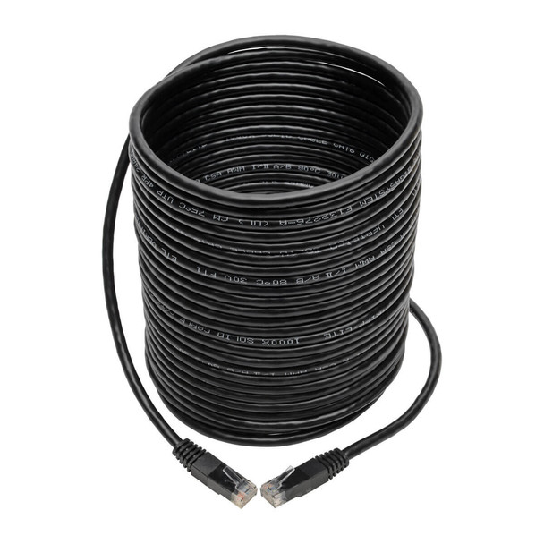 Tripp Lite N200-035-BK Cat6 Gigabit Molded (UTP) Ethernet Cable (RJ45 M/M), Black, 35 ft. (10.67 m) N200-035-BK 037332204691