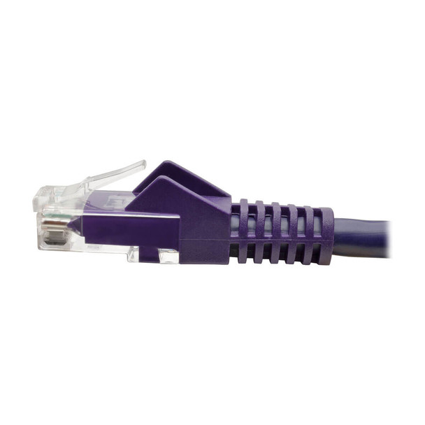 Tripp Lite N201-002-PU Cat6 Gigabit Snagless Molded (UTP) Ethernet Cable (RJ45 M/M), Purple, 2 ft. (0.61 m) N201-002-PU 037332202659