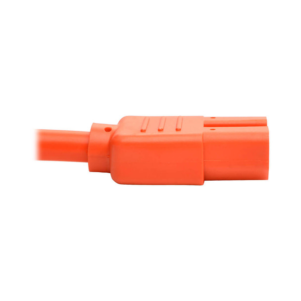 Tripp Lite P018-003-AOR Power Cord C14 to C15 - Heavy-Duty, 15A, 250V, 14 AWG, 3 ft. (0.91 m), Orange P018-003-AOR 037332199126