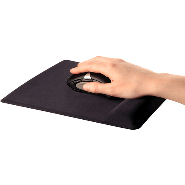 Fellowes Health-V Fabrik Mouse Pad/Wrist Support Black 9181201 043859536351