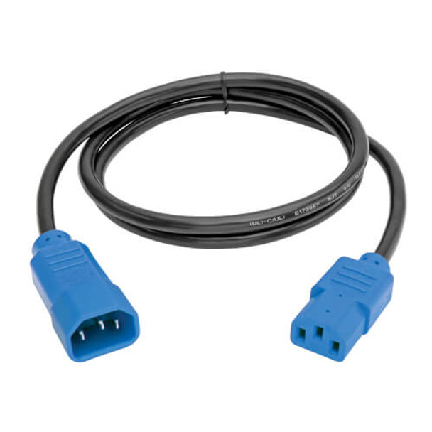 Tripp Lite P004-004-BL PDU Power Cord, C13 to C14 - 10A, 250V, 18 AWG, 4 ft. (1.22 m), Blue P004-004-BL 037332173218