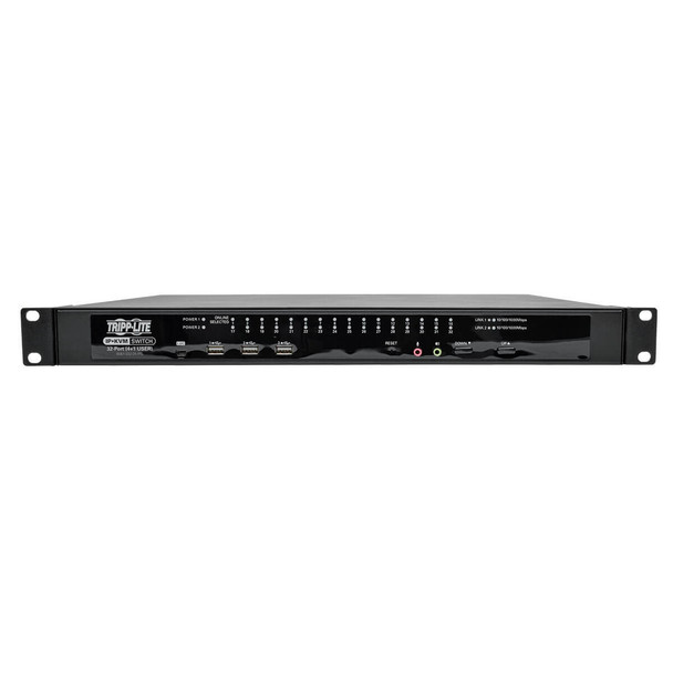 Tripp Lite B064-032-04-IPG NetDirector 32-Port Cat5 KVM over IP Switch - Virtual Media, 4 Remote + 1 Local User, 1U Rack-Mount, TAA B064-032-04-IPG 037332151520