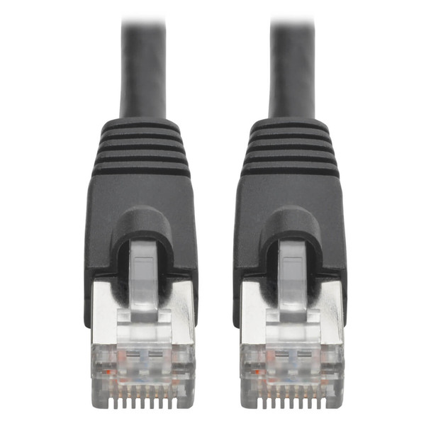 Tripp Lite N262-012-BK Cat6a 10G-Certified Snagless Shielded STP Ethernet Cable (RJ45 M/M), PoE, Black, 12 ft. (3.66 m) N262-012-BK 037332256775