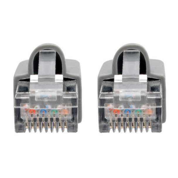 Tripp Lite N262-015-GY Cat6a 10G-Certified Snagless Shielded STP Ethernet Cable (RJ45 M/M), PoE, Gray, 15 ft. (4.57 m) N262-015-GY 037332256829