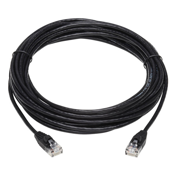 Tripp Lite N261-S20-BK Cat6a 10G Snagless Molded Slim UTP Ethernet Cable (RJ45 M/M), Black, 20 ft. (6.09 m) N261-S20-BK 037332251787