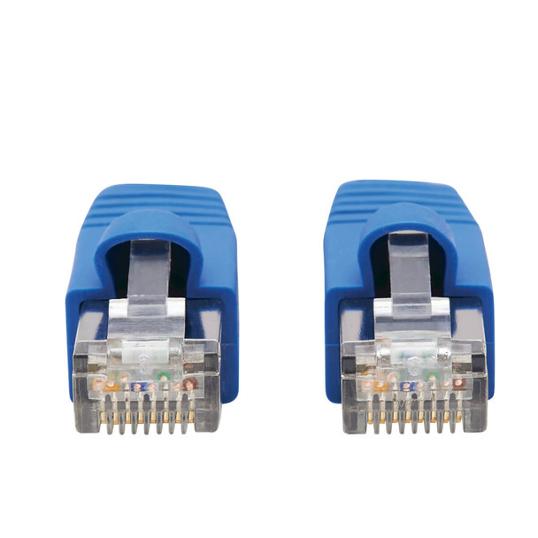 Tripp Lite N261P-030-BL Cat6a 10G-Certified Snagless F/UTP Ethernet Cable (RJ45 M/M), PoE, CMR-LP, Blue, 30 ft. (9.14 m) N261P-030-BL 037332242556