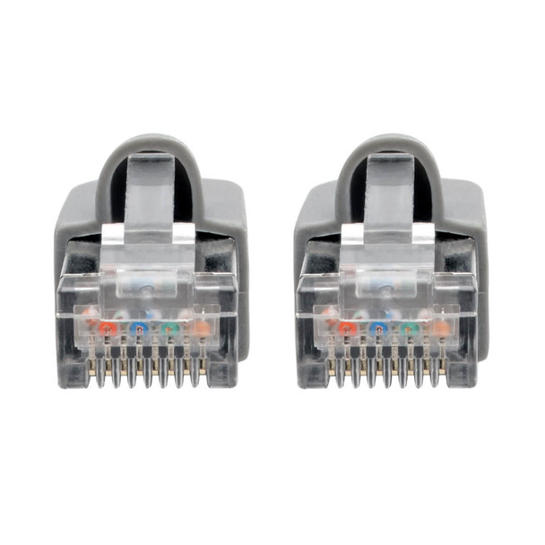 Tripp Lite N262-005-GY Cat6a 10G-Certified Snagless Shielded STP Ethernet Cable (RJ45 M/M), PoE, Gray, 5 ft. (1.52 m) N262-005-GY 037332239587