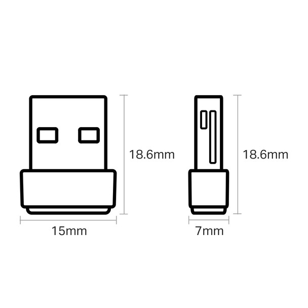 TP-LINK AC600 Nano Wireless USB WiFi Adapter 41664