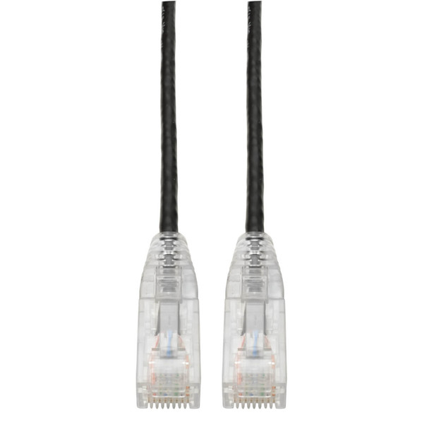 Tripp Lite N201-S06-BK Cat6 Gigabit Snagless Slim UTP Ethernet Cable (RJ45 M/M), Black, 6 ft. (1.83 m) N201-S06-BK 037332226174