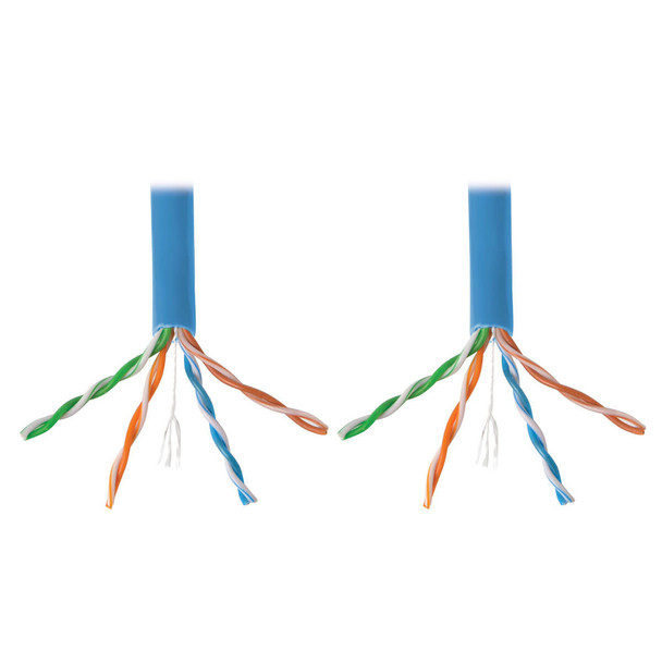 Tripp Lite N220-01K-BL Cat6 Gigabit Bulk UTP Stranded 24 AWG CMR PVC Cable, Blue, 1000 ft. (304.8 m) TAA N220-01K-BL 037332196552