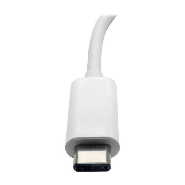 Tripp Lite U436-06N-G-C USB-C to Gigabit Network Adapter with USB-C PD Charging - Thunderbolt 3, White U436-06N-G-C 037332193827