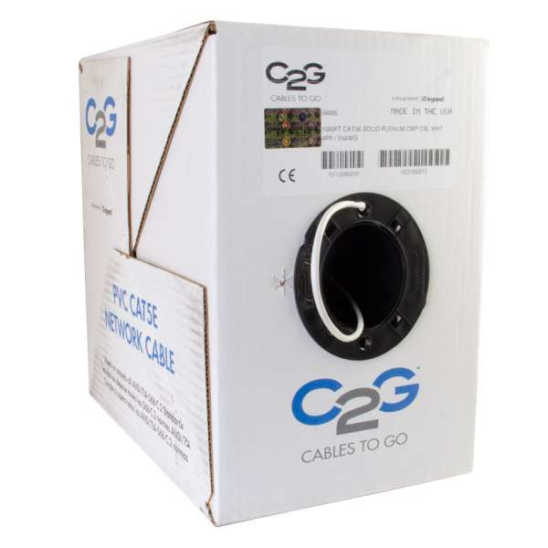C2G 1000ft Cat5e UTP networking cable White 304.5 m U/UTP (UTP) 56005 757120560050
