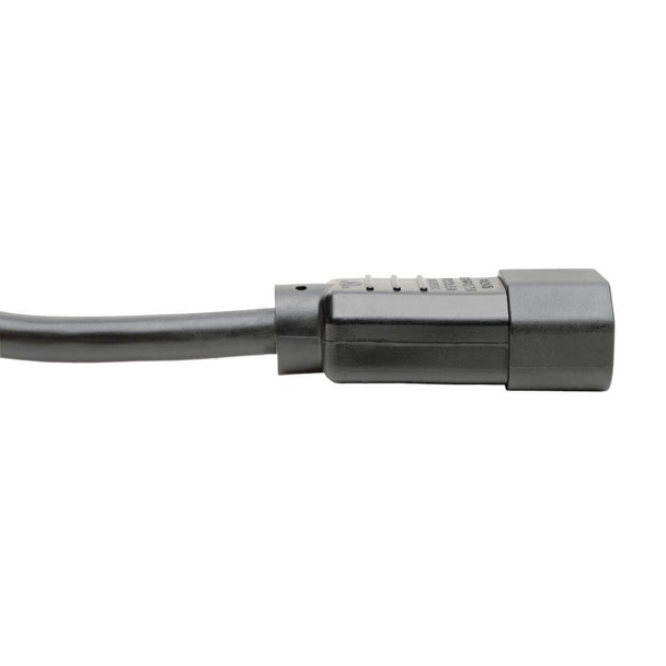 Tripp Lite P005-002 Heavy-Duty PDU Power Cord, C13 to C14 - 15A, 250V, 14 AWG, 2 ft. (0.61 m), Black P005-002 037332149992