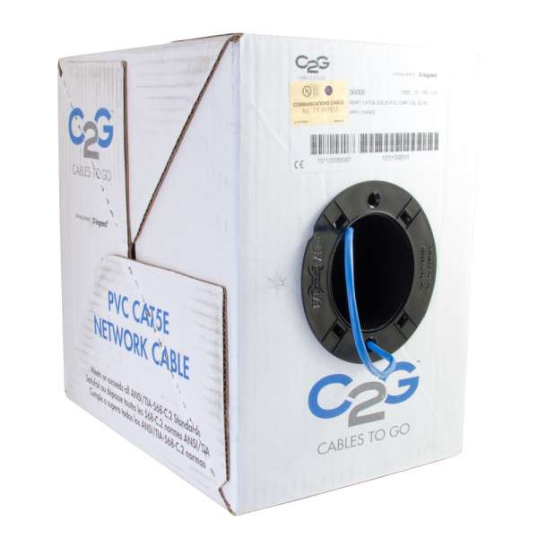 C2G 500ft Cat5e networking cable Blue 152.4 m U/UTP (UTP) 56006 757120560067
