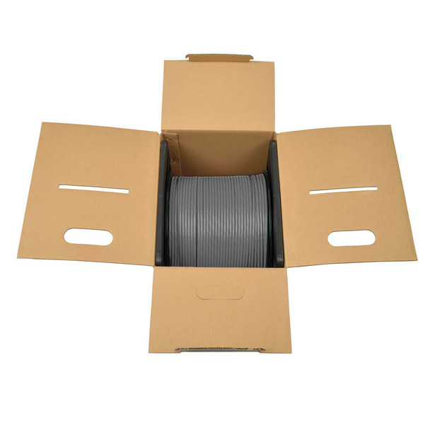 Tripp Lite N224-01K-GY Cat6 Gigabit Solid Core Plenum-Rated UTP CMP PVC Bulk Ethernet Cable, Gray, 1000 ft. (304.8 m) N224-01K-GY 037332117083
