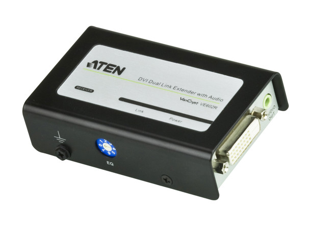 ATEN VE602 DVI Dual Link/Audio Cat 5 Extender (2560 x 1600@40m) VE602 672792004544