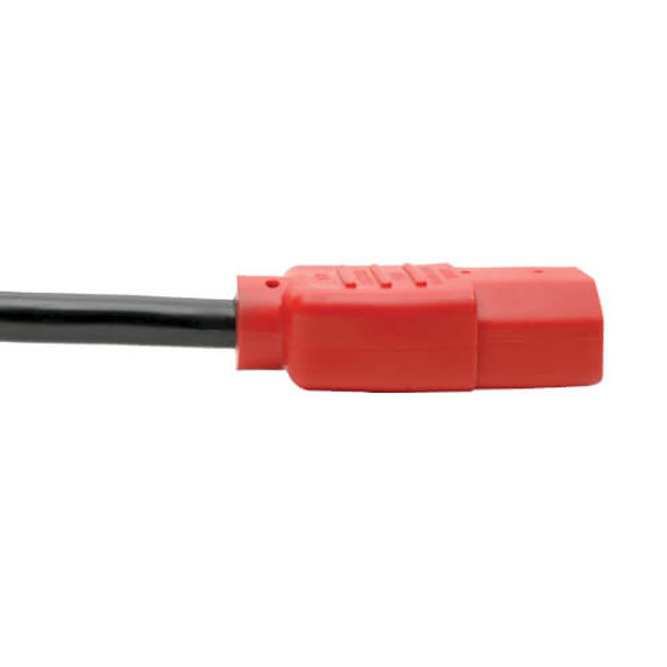 Tripp Lite P004-004-RD PDU Power Cord, C13 to C14 - 10A, 250V, 18 AWG, 4 ft. (1.22 m), Red P004-004-RD 037332168344