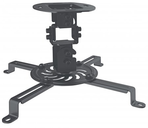 Manhattan Projector Mount, Ceiling, Universal, Tilt, Swivel & Rotate, Height: 15cm, Max 13.5kg, Black, Lifetime Warranty 461184 766623461184