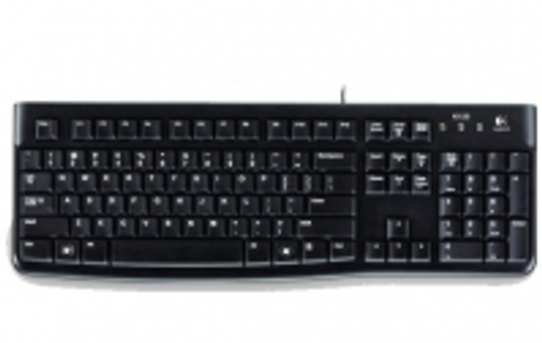 Logitech K120 keyboard USB Black 920-002478 097855065537
